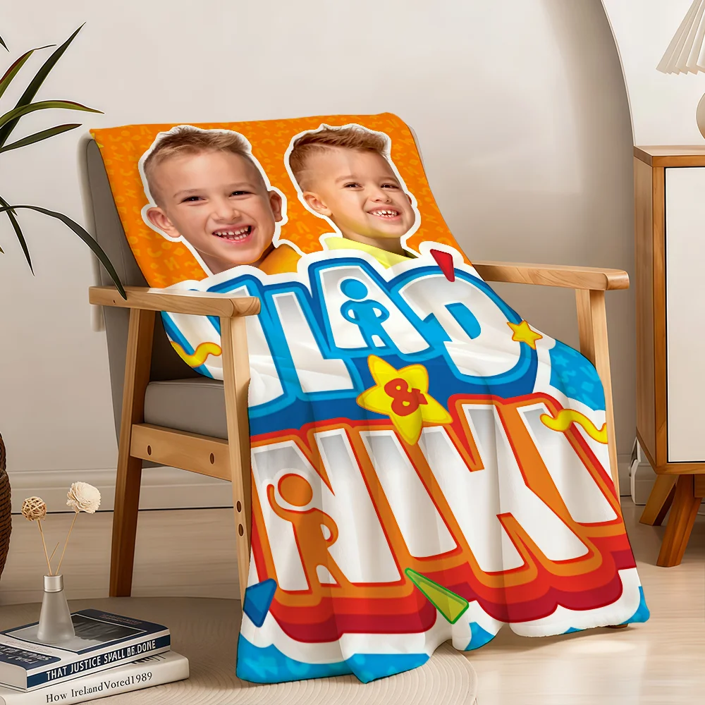 Blanket Throw Super V-Vlad Cosy And Plush Living Room Sofa Couch Childish N-Niki Birthday Gifts