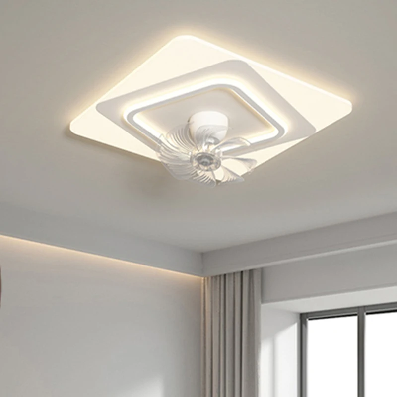 Plafoniere moderne ventilatore da soffitto pieghevole per camera da letto ventilatore da soffitto con luce a led e lampada da soffitto di controllo per l'illuminazione del soggiorno