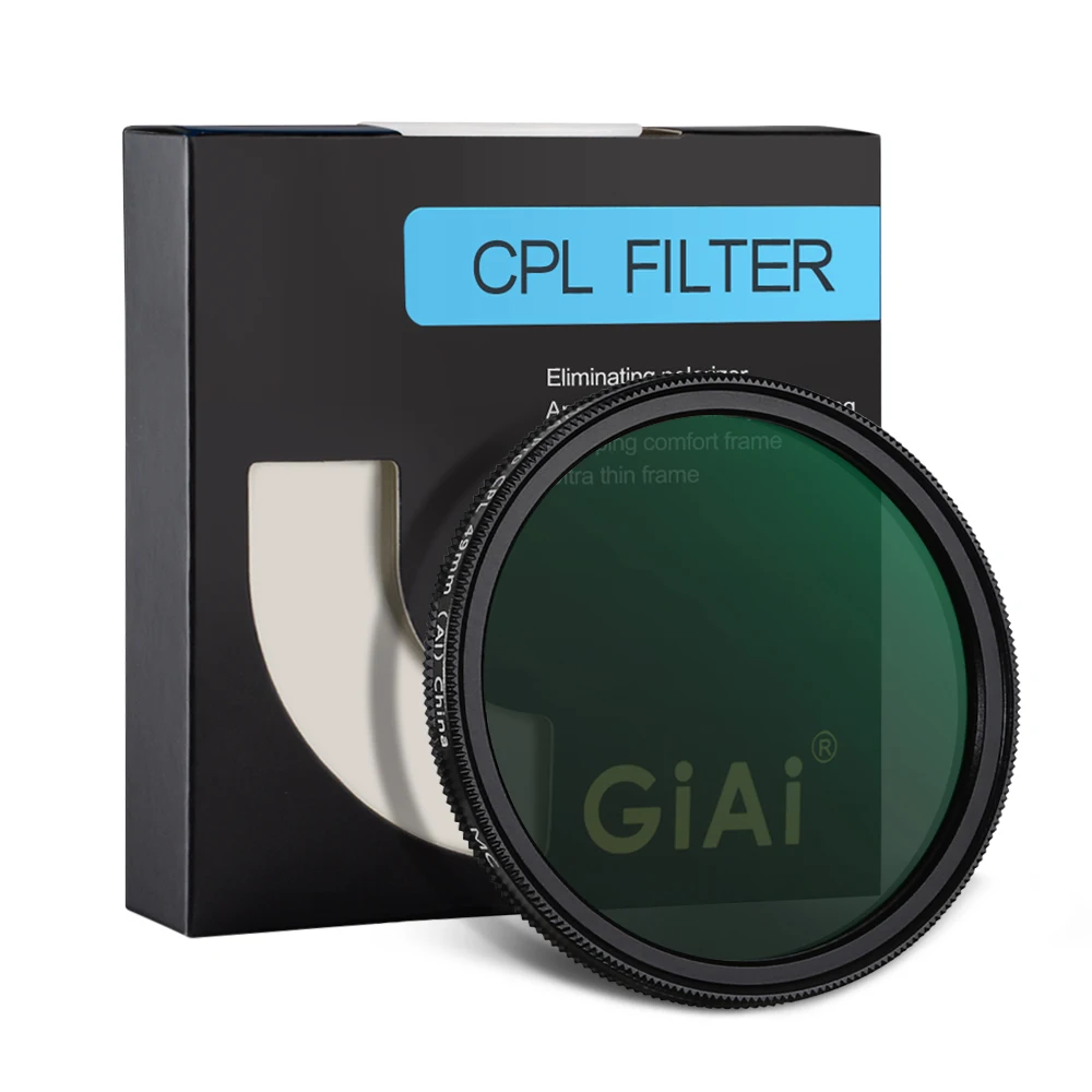 

GiAi Lente Polarizada Filtro Polarizador CPL Filter 49mm-86mm 52mm 55mm 58mm 62mm 67mm 72mm 77mm 82mm For Camera Lens