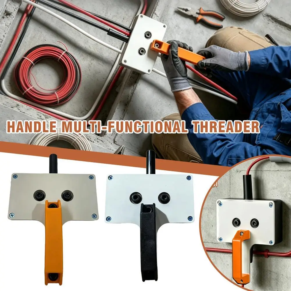 Multi Functional Cable Puller Handheld Electrician Wire Threader Labor Saving High Efficiency Fish Tape Pulling Tool Electrician