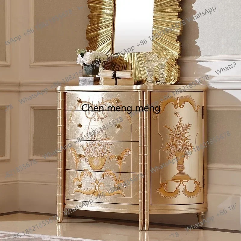 

entrance cabinet living room decoration cabinet entrance hall cabinet integrated against the wall retro style creativity