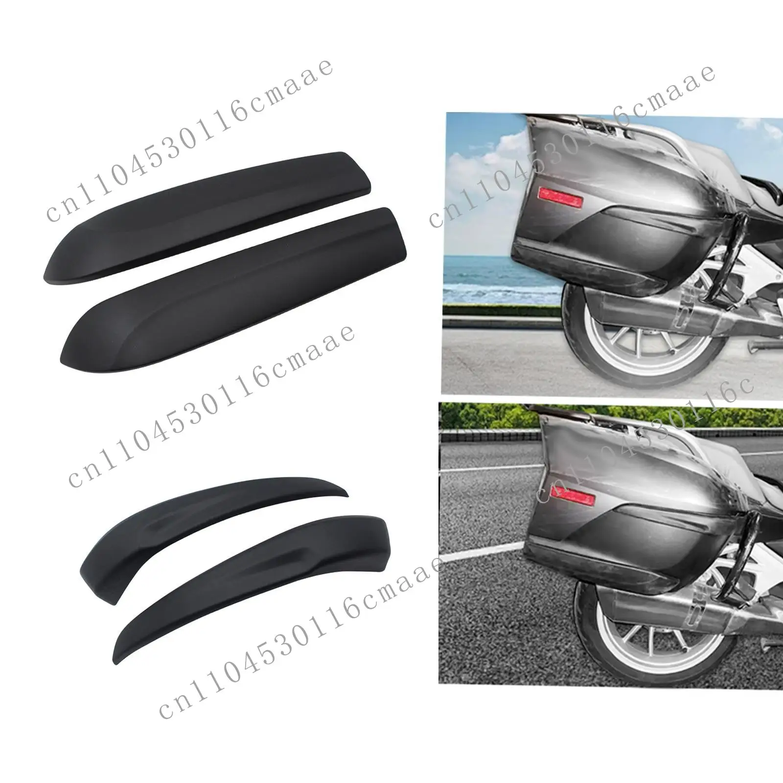 New 2x Motorcycle Side Box Protective Cover, Side Box Luggage Compartment Panel, Fairing Cover