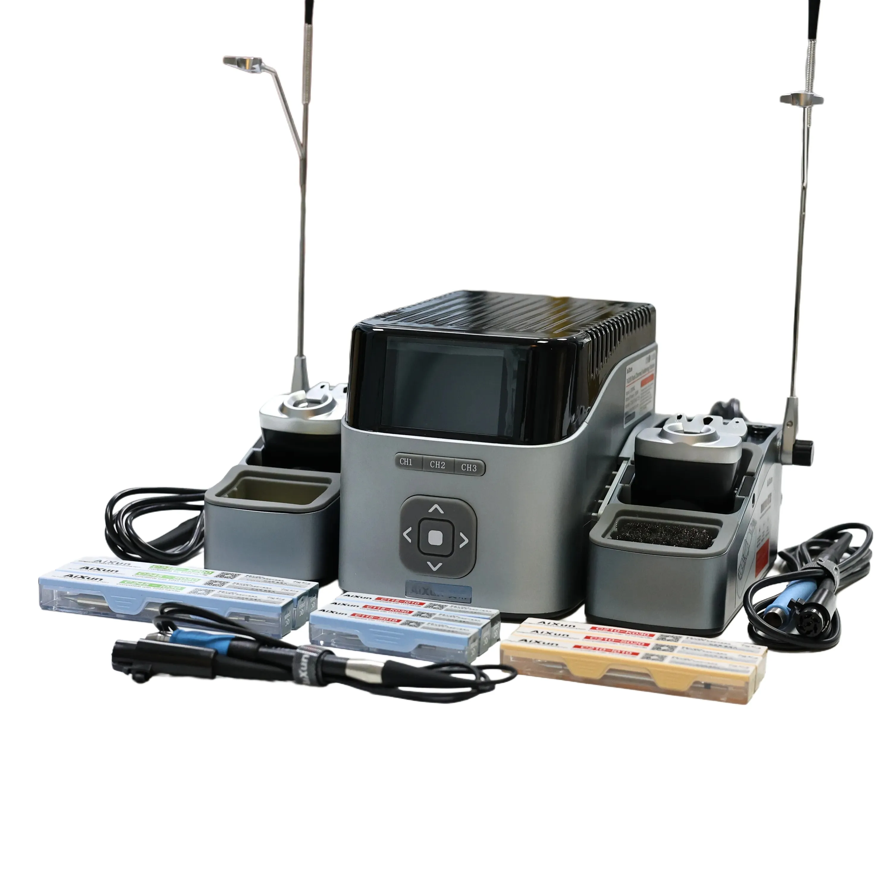 

T420D Dual Channel Smart Aixun New High Efficiency Welding System Smart Soldering Station T210 T210 T115 Handle Set