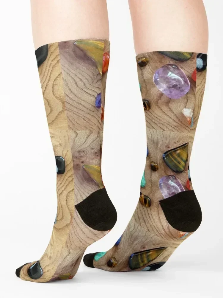 Gemstone Collection Socks new in's valentine gift ideas loose christmas gifts Designer Man Socks Women's
