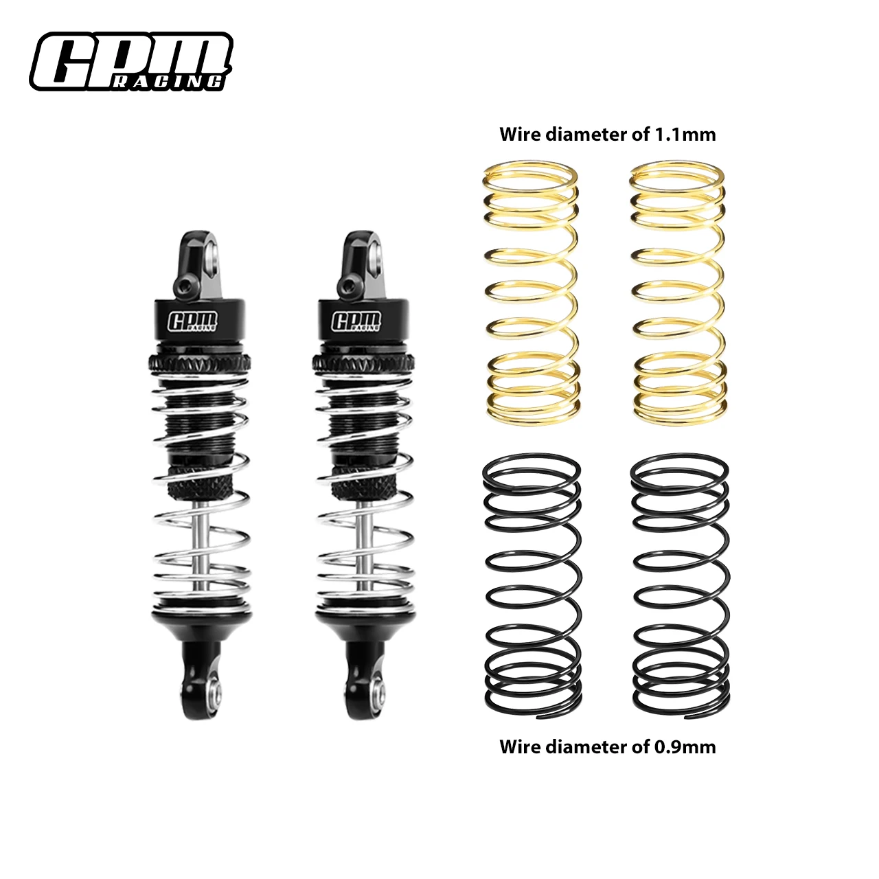 GPM 7075 Alu F/R AD صدمة زنبركية 58 مم لـ ARRMA 1/18 جرانيت تايفون موهافي جروم