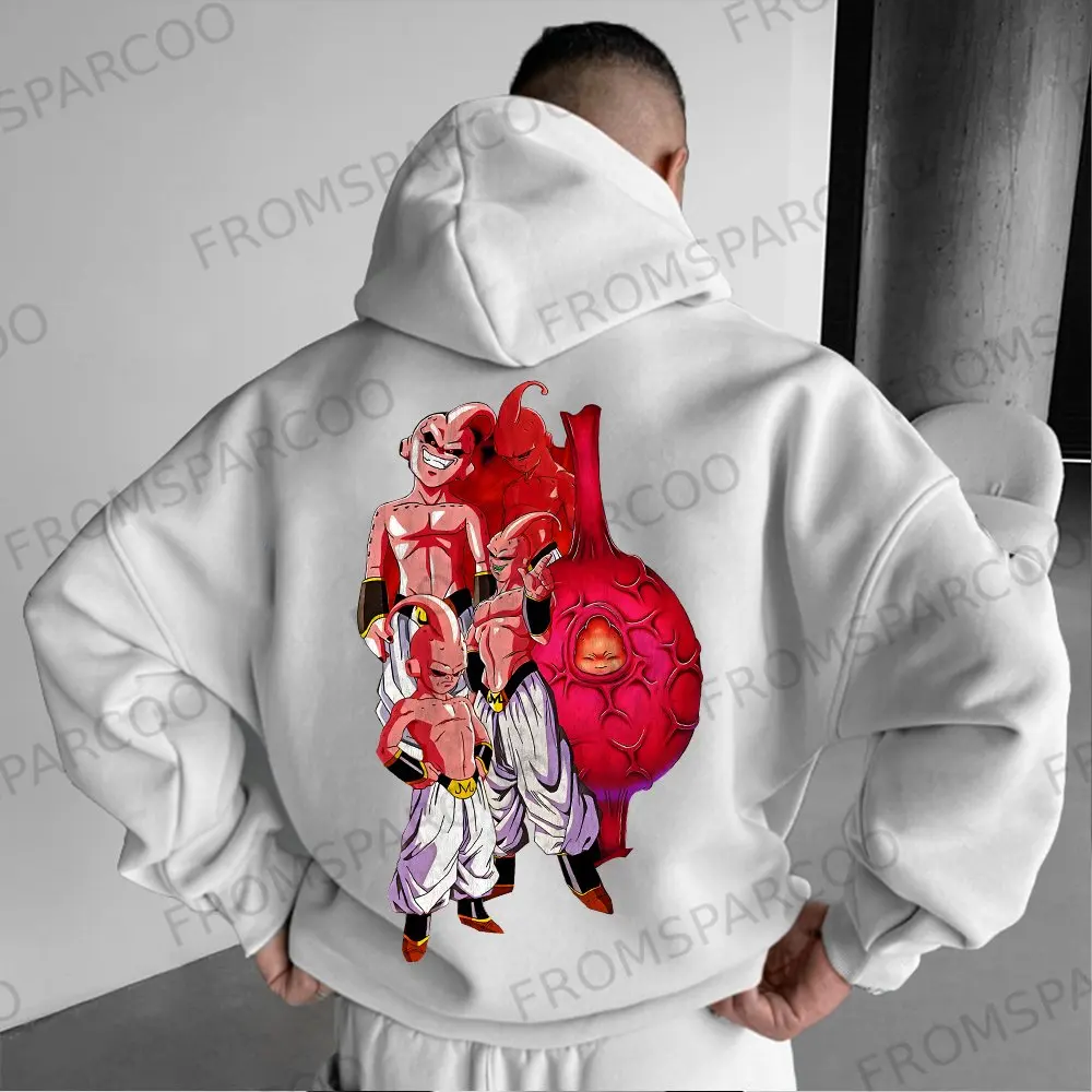 

Одежда для родителей и детей Dragon Ball, осенне-зимняя японская толстовка с капюшоном Hotblooded Animation, классический мужской и женский топ