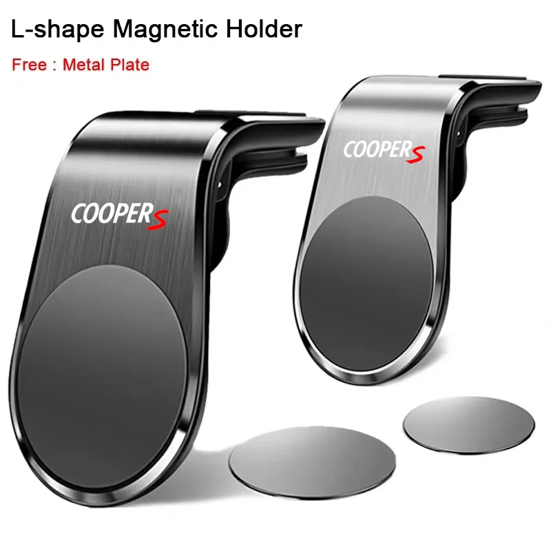 Magnetic Car Phone Holder in Car Phone Stand Clip Mount for MINI COOPER S WORKS ALL4 F56 R60 F60 Car Accessories