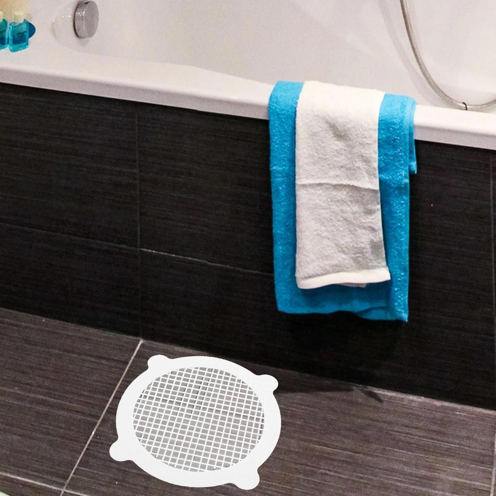 

50pcs Floor Drain Sticker Disposable Hair Catcher Anti-Blocking Filter Decal For Bathroom Shower Bathtub Sink Drainage Easy