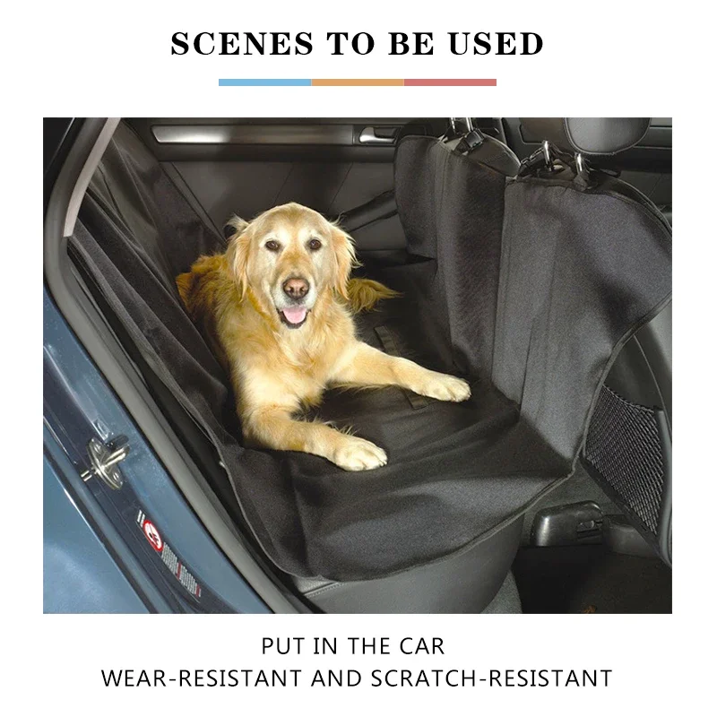 Dog Car Seat Cover Foldable Waterproof Pet Car Rear Back Seat Mat Carriers for Small Medium Large Dogs Travel Dog Accessories