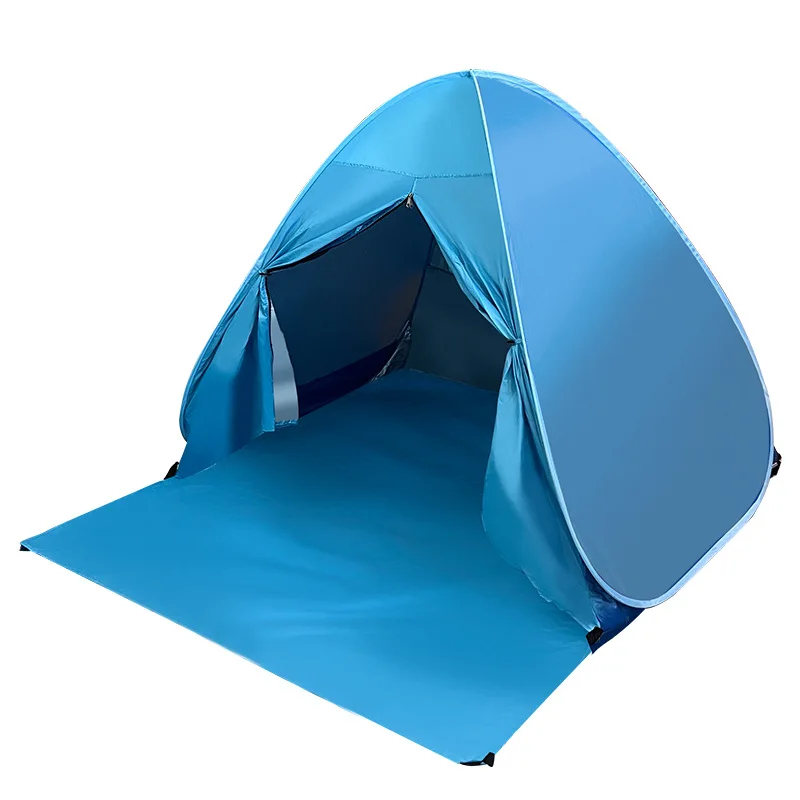 

Portable Beach Tent Sun Shelter Beach Shade Tent for 3 Person with UPF 50+ UV Protection for Beach Camping Outdoor