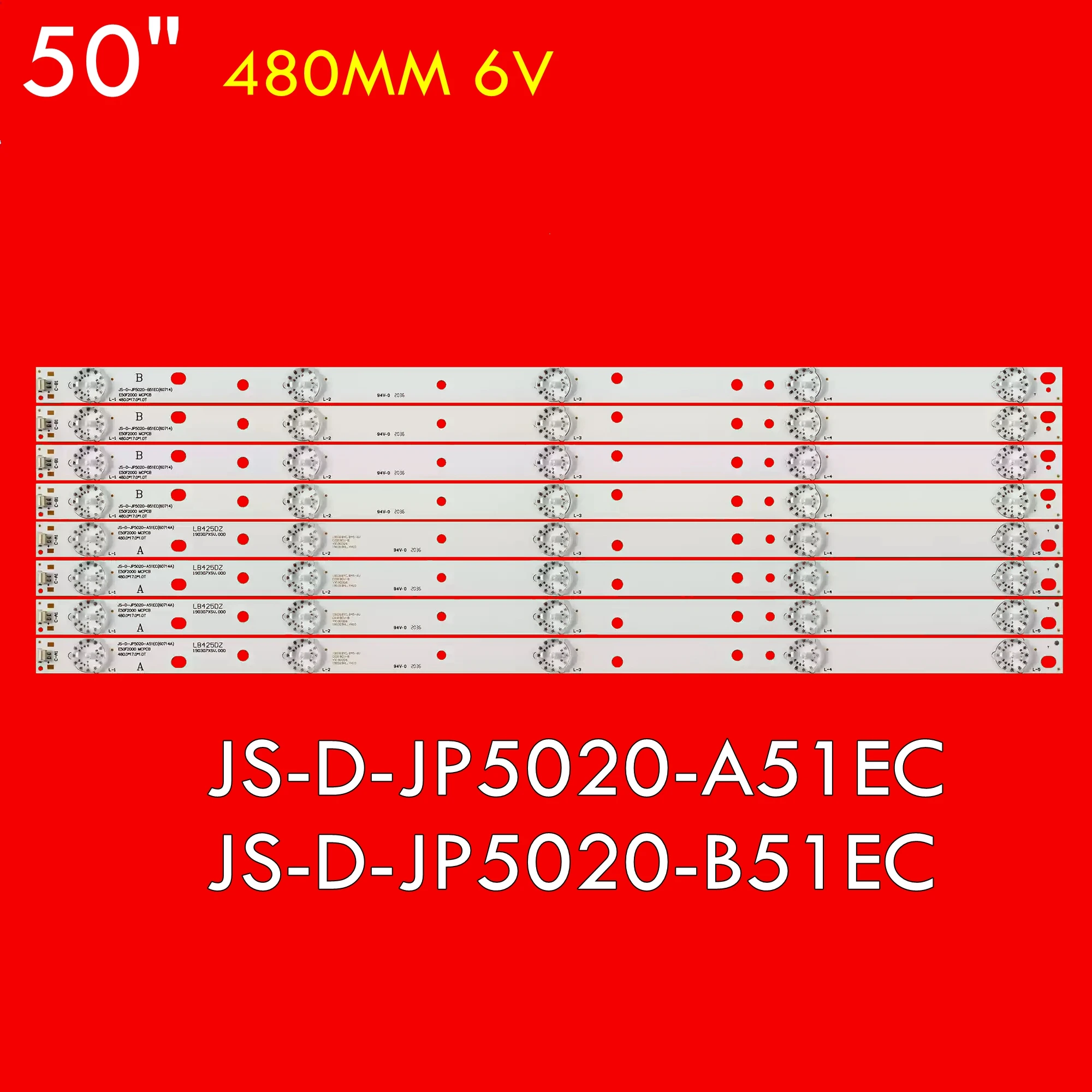 

Фонарь для подсветки телевизора D50-F2000 E50F2000 LD-50SF6015BT LED50FHDS JS-D-JP5020-A51EC JS-D-JP5020-B51EC