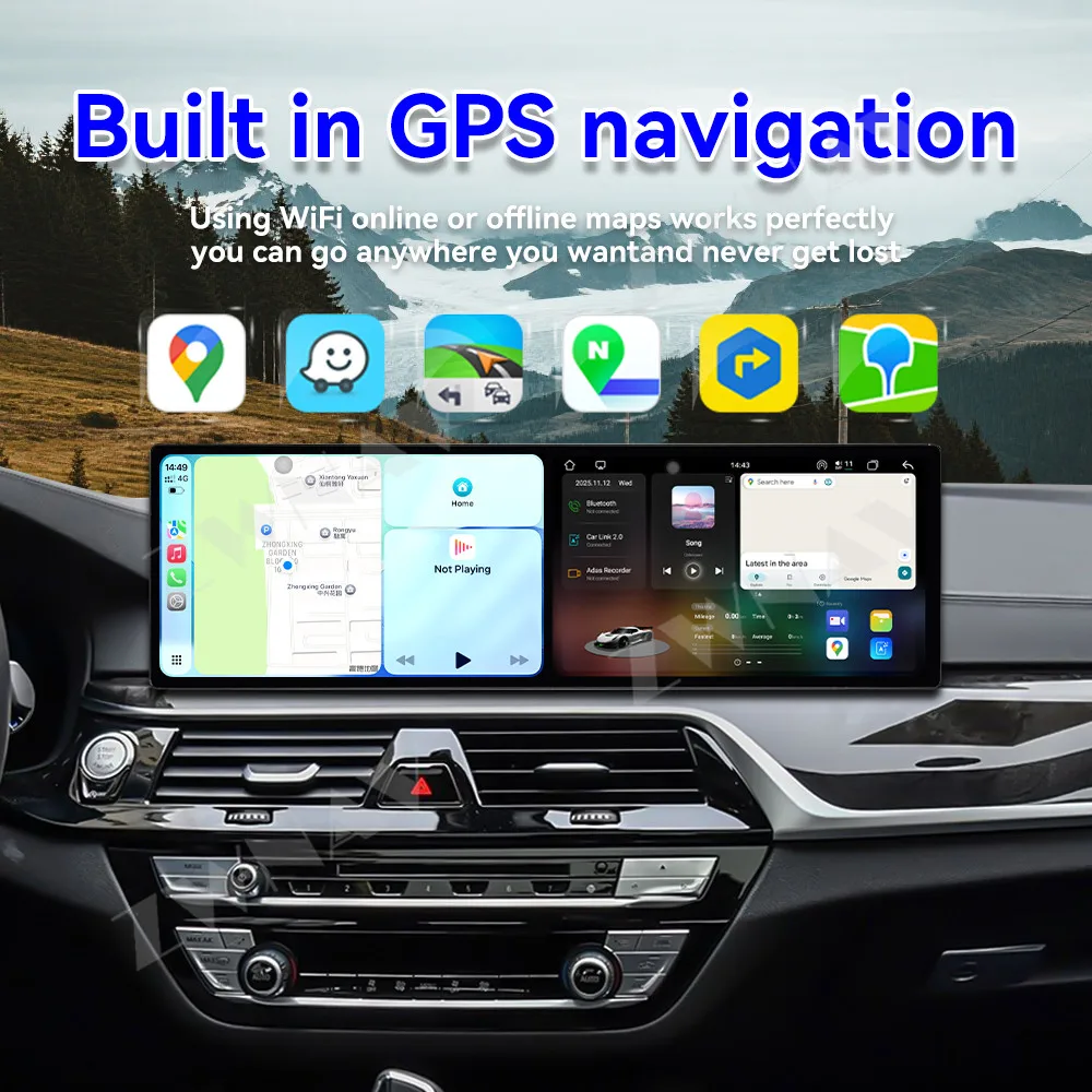 ZWNAV أندرويد 15 راديو السيارة لسيارات BMW 5 Series 2018 اللاسلكية CarPlay أندرويد السيارات DSP الصوت لتحديد المواقع والملاحة ثماني النواة حذاء سريع