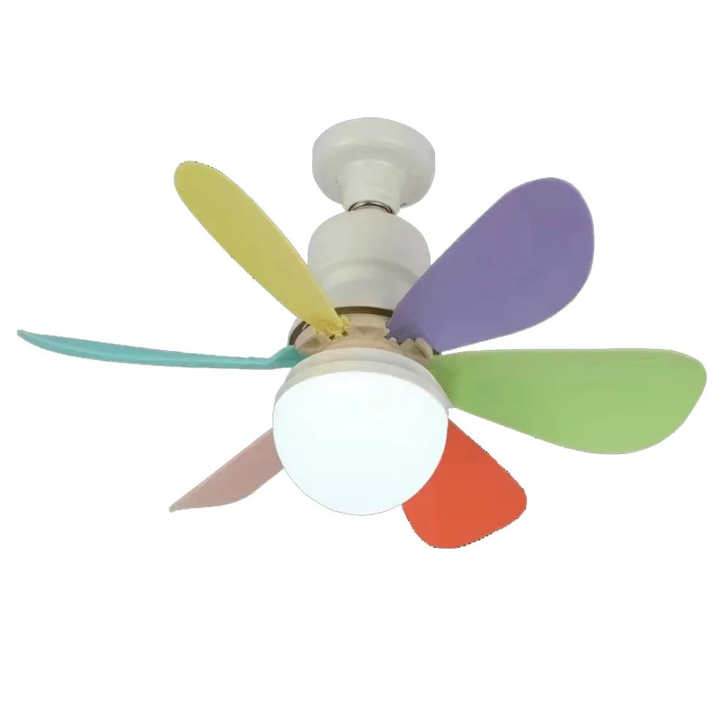 

Silent Small Fan Light Modern Creative Children's Room Bedroom Remote Control Dimming Light 16.5/20.5-inch Fan Leaf 86~265V