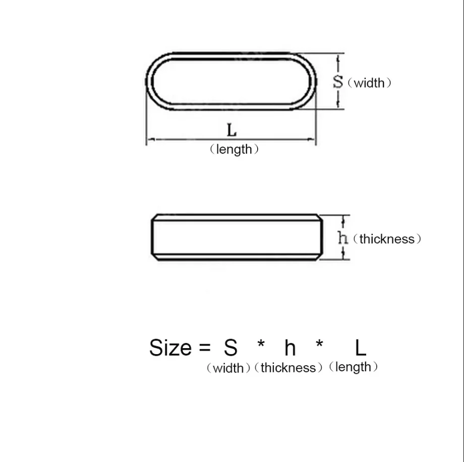 304 A2-70 Stainless Steel Rectangle Round End Type A Parallel Flat Key Roll Shaft Dowel Pin M3 M4 M5 M6 M8 M10 M12 M14 M16