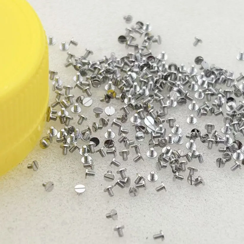 10pcs Watch movement components 7750 movement clamping plate screws silver upper clamp screw swing clamp