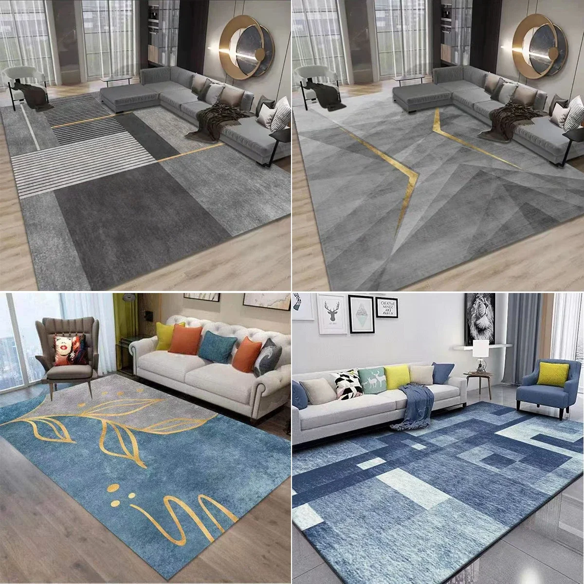 

1 PC High End, Modern, Minimalist Living Room Carpet Autumn Winter Tea Table Home Carpet Office Modern Hotel Carpet Floor Mat