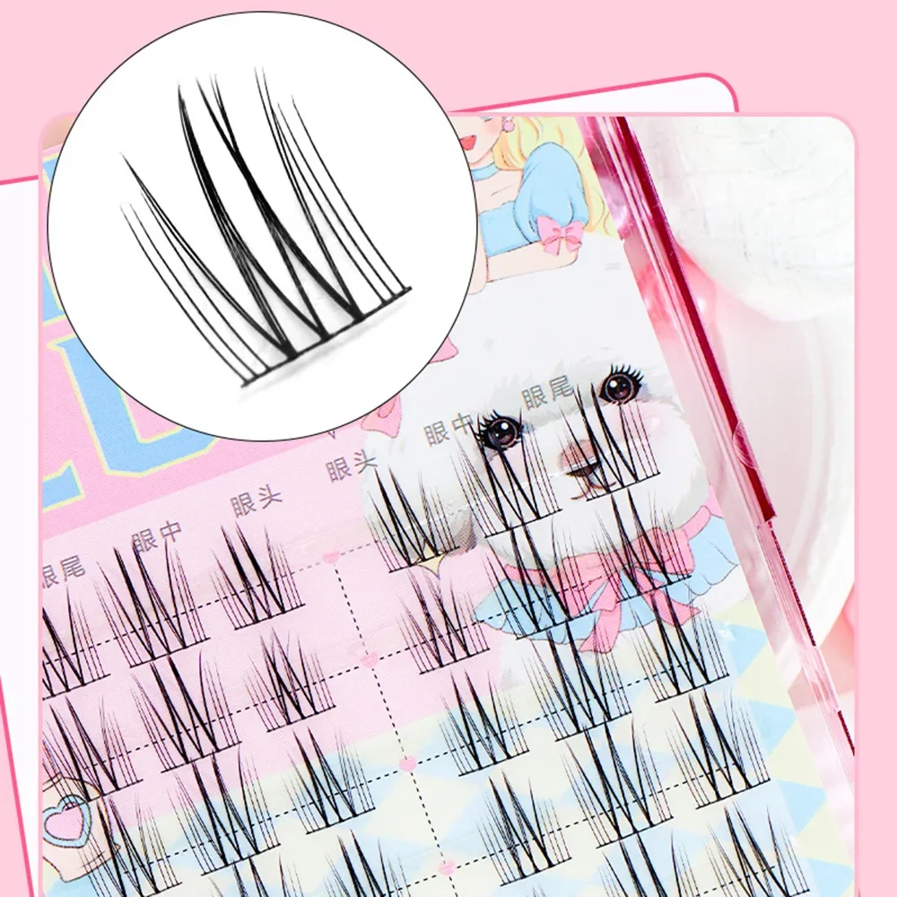 

12 constellations Fairy False Eyelashes Devil Individual Lashes Extension Naturally Heat Bonded Cluster Lashes Makeup Tools