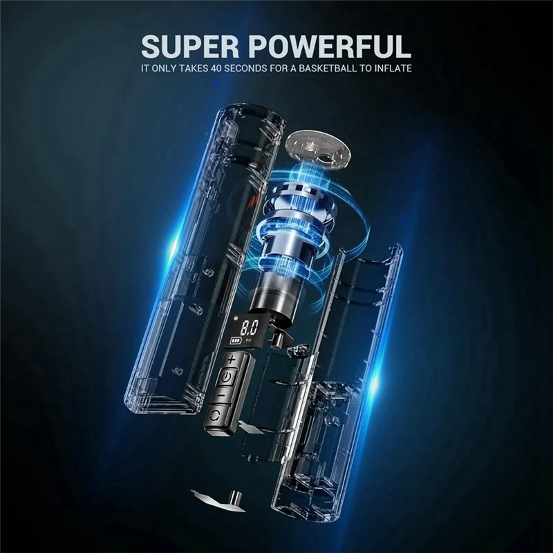 

Умный воздушный насос M14K-12PSI с точным манометром и цифровым ЖК-дисплеем