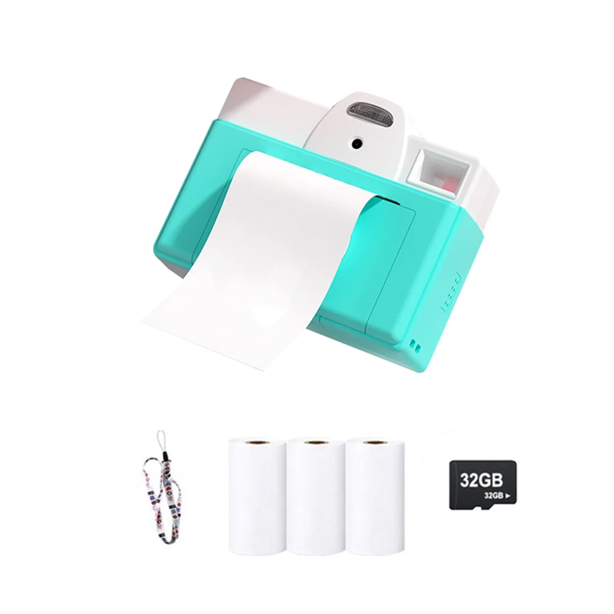

X55A-Children Camera Instant Print Kids Digital Thermal Print Camera Instant Photo Printing Camera Toys Gifts Boy and Girl