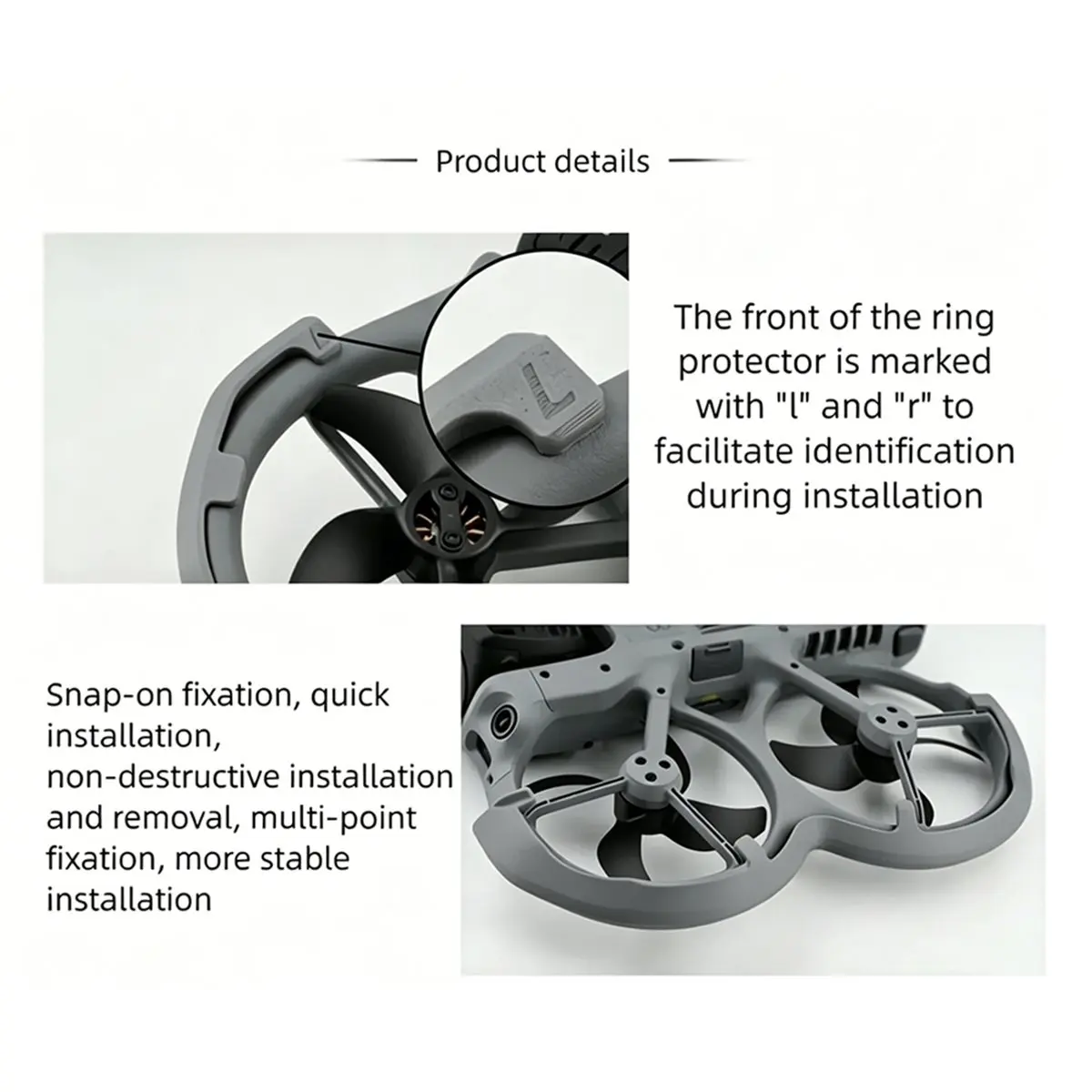 360° Full Prevention Guard for AVATA 360 Gimbal Bumper Beam Protective Cover Motor Base Anti-Collision Accessories A
