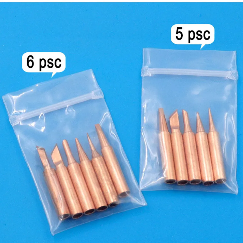 

1 Set 936 Series Iron Tips Heat Resistant Durable Replacement Welding Heads For Electronic Soldering Station With 2.4D