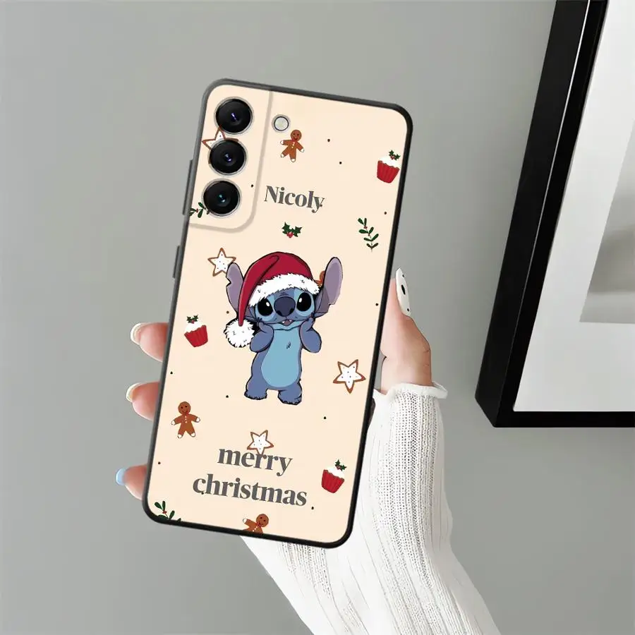 عيد الميلاد لطيف غرزة الدخان لينة عودة غطاء الهاتف حقيبة لهاتف سامسونج غالاكسي A12 A13 A14 A15 A33 A34 A16 A21s A24 A31 A72 A73 A35