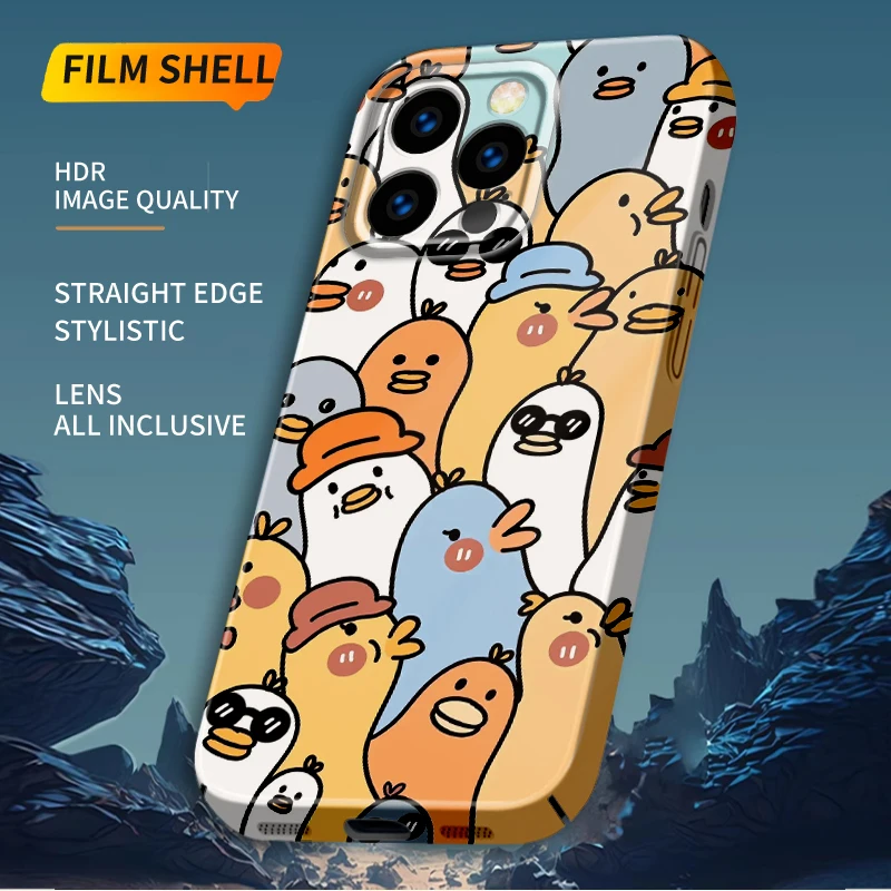 cute luxury phone case para aesthetic For iPhone 15 13 11 12 14 Pro Max XS X XR plus Cute Cartoon Acrylic Hard Mobile Phone Case