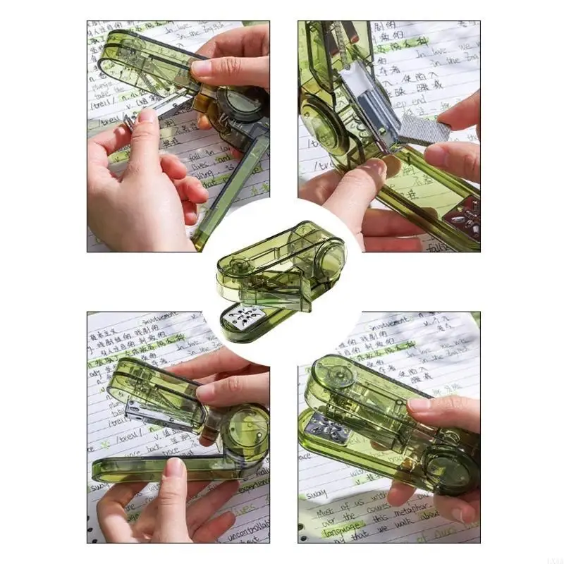 

LXAA Настольный степлер Офисный степлер Емкость 25 листов Поворот на 360 градусов Настольный степлер Поворотный степлер Школьные