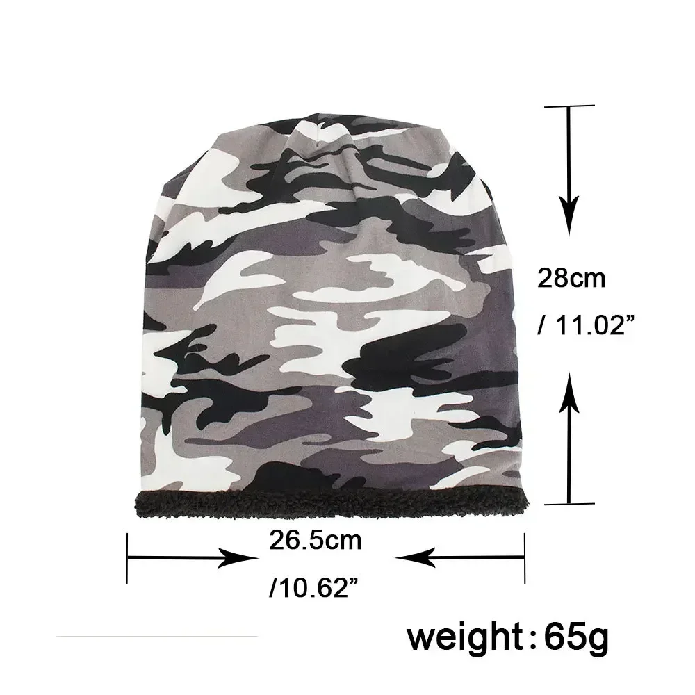 2025 Classic Camouflage Beanie Hat For Men Outdoor Gorro Skullies Cap Autumn Winter Warm Hats Women Bonnet Knitted Ski Caps