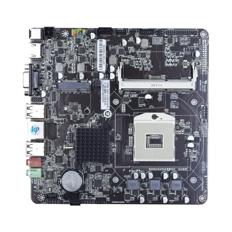 Zillion HM65 D3K2 Mini ITX Motherboard PGA 988 DDR3 Support Intel Core i3/i5/i7 Pentium Celeron CPU For Gaming PC New