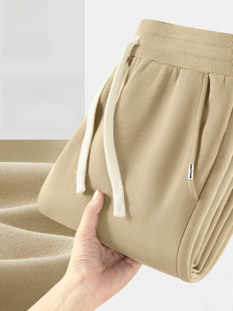 

Мужские повседневные брюки цвета хаки свободного кроя, спортивные штаны Monkey Spring, молодежные модные прямые брюки со средней посадкой, длинные, из хлопка и полиэстера