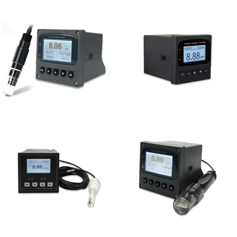 Industrial Online Conductivity Meter Tester Water Quality EC Value Sensor Probe 220V IP55 1 Year Warranty