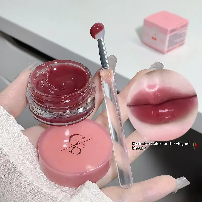 Lucidalabbra Gege Bear 5g in Barattolo, Gloss Idratante Effetto Acqua, Volumizzante, Lunga Durata, Non Trasferibile, Cosmetico per Labbra