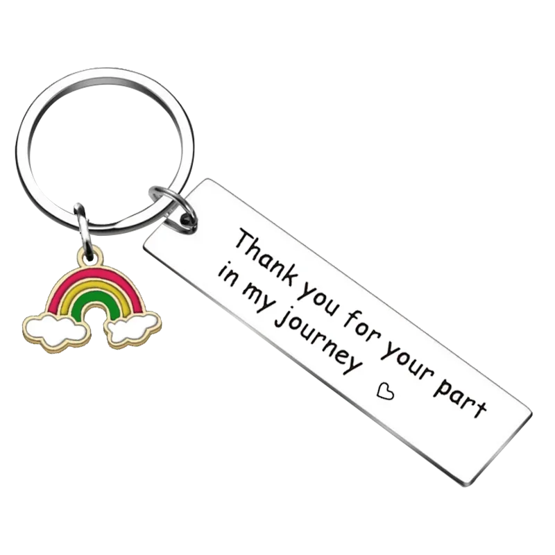 New Mentor Leader Keychain Pendant Boss Appreciation Gift Key Chains Thank You For Your Part In My Journey Graduation Gift