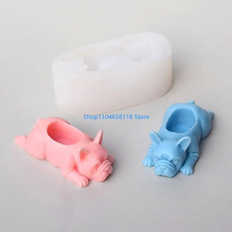 Silicone Mold Flower Pots Mold Planter Moulds Dog Concrete Casting Molds Suitable for Crafting Planter