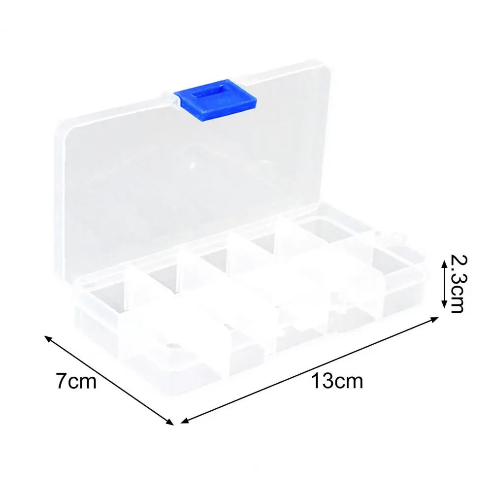 Pretty Organizer Box Rectangular Widely Usage PP Pills Mini Stuff Storage Box  Storage Case Detachable