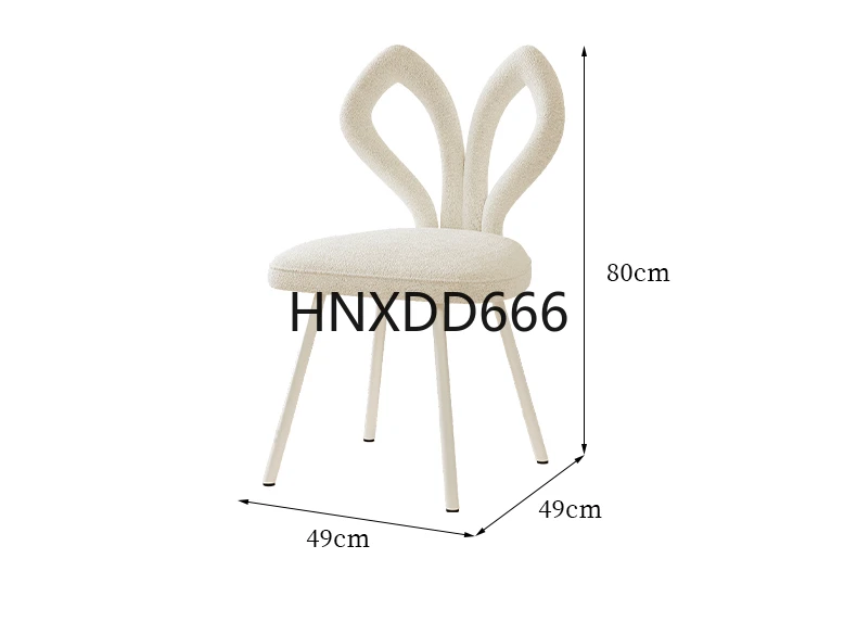 

Simple light luxury high-end dressing table chair lamb wool