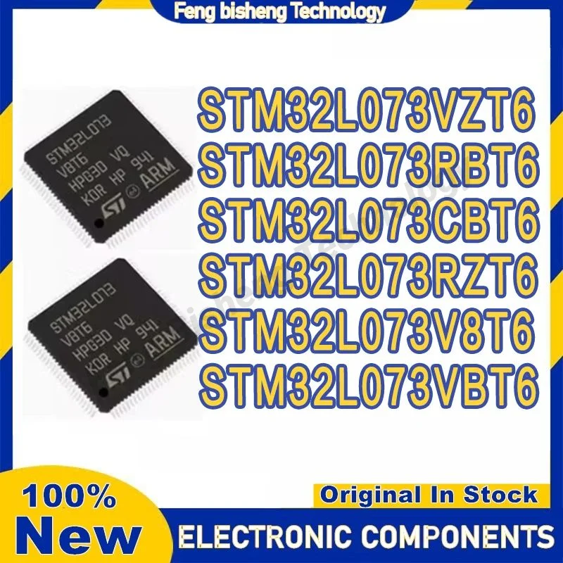 

STM32L073CBT6 STM32L073VZT6 STM32L073RZT6 STM32L073V8T6 STM32L073VBT6 STM32L073RBT6 LQFP64 Microcontroller Chip in stock