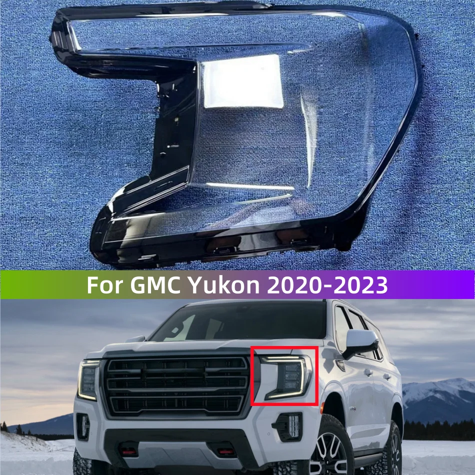 

For GMC Yukon 2020 2021 2022 2023 Car Internal Spare Parts Lights Lens Shell Transparent Anti-UV And Anti-Aging