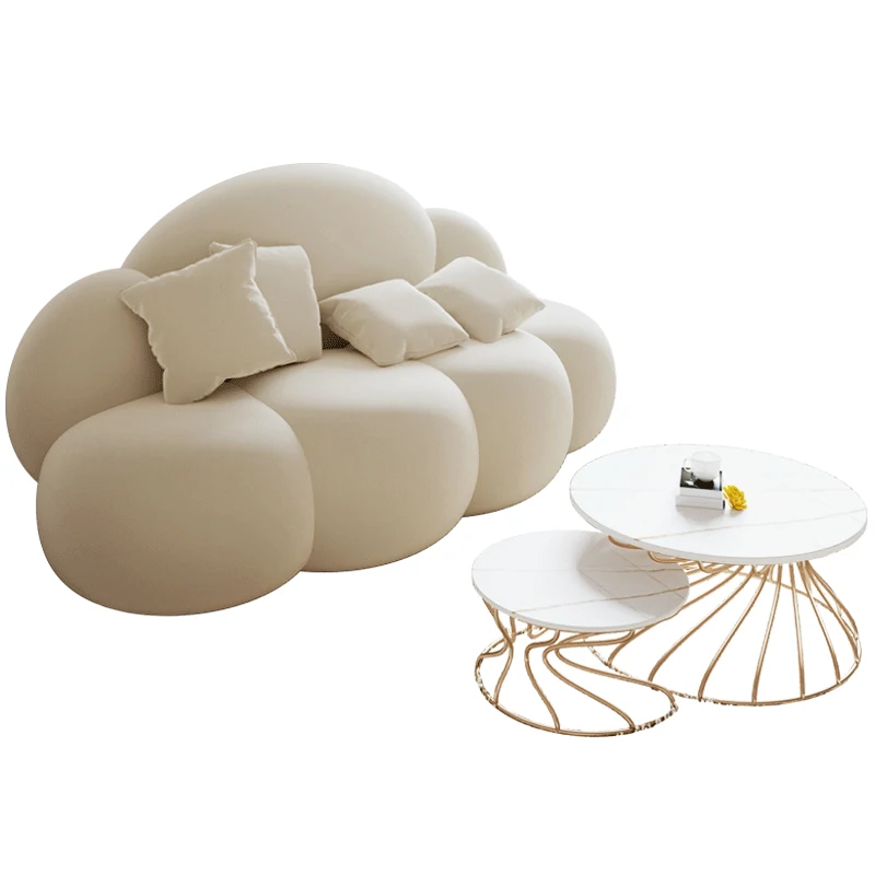 Unidad pequeña nórdica para tienda de ropa, oficina, salón de belleza, ocio, sofá creativo, combinación de mesa de centro