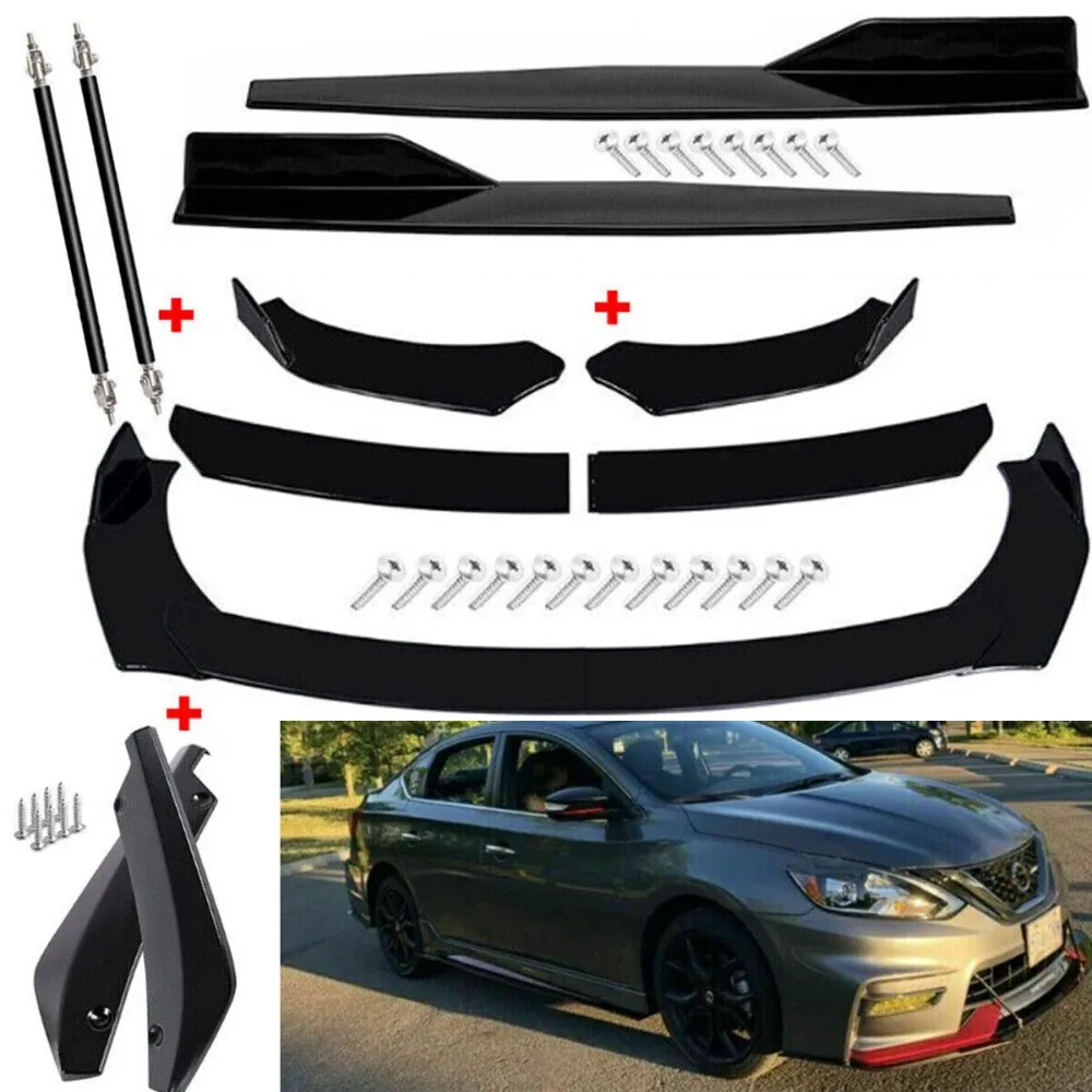 

For Nissan Sentra Front Bumper Lip Chin Spoiler Body Kit Splitter Side Skirt United States