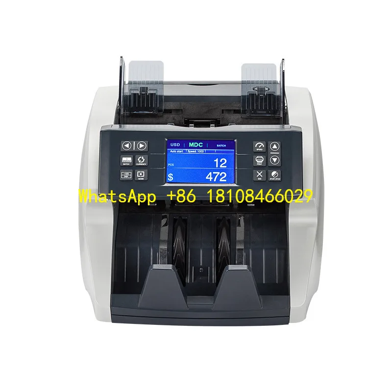 Fitness Bill Counter UV MG IR CIS Cash Detector XD-770 Mixed Currency Sorter Value Money Counting Machine for USD GBP Banknotes