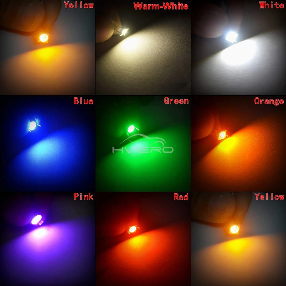 100/1000PCS 5050 White Red Blue RGB Smd Smt 60mA 3V 3-chips 10-12lm 6000-6500k Led Plcc-6 Bright Lamp Bulb Light Emitting Diodes