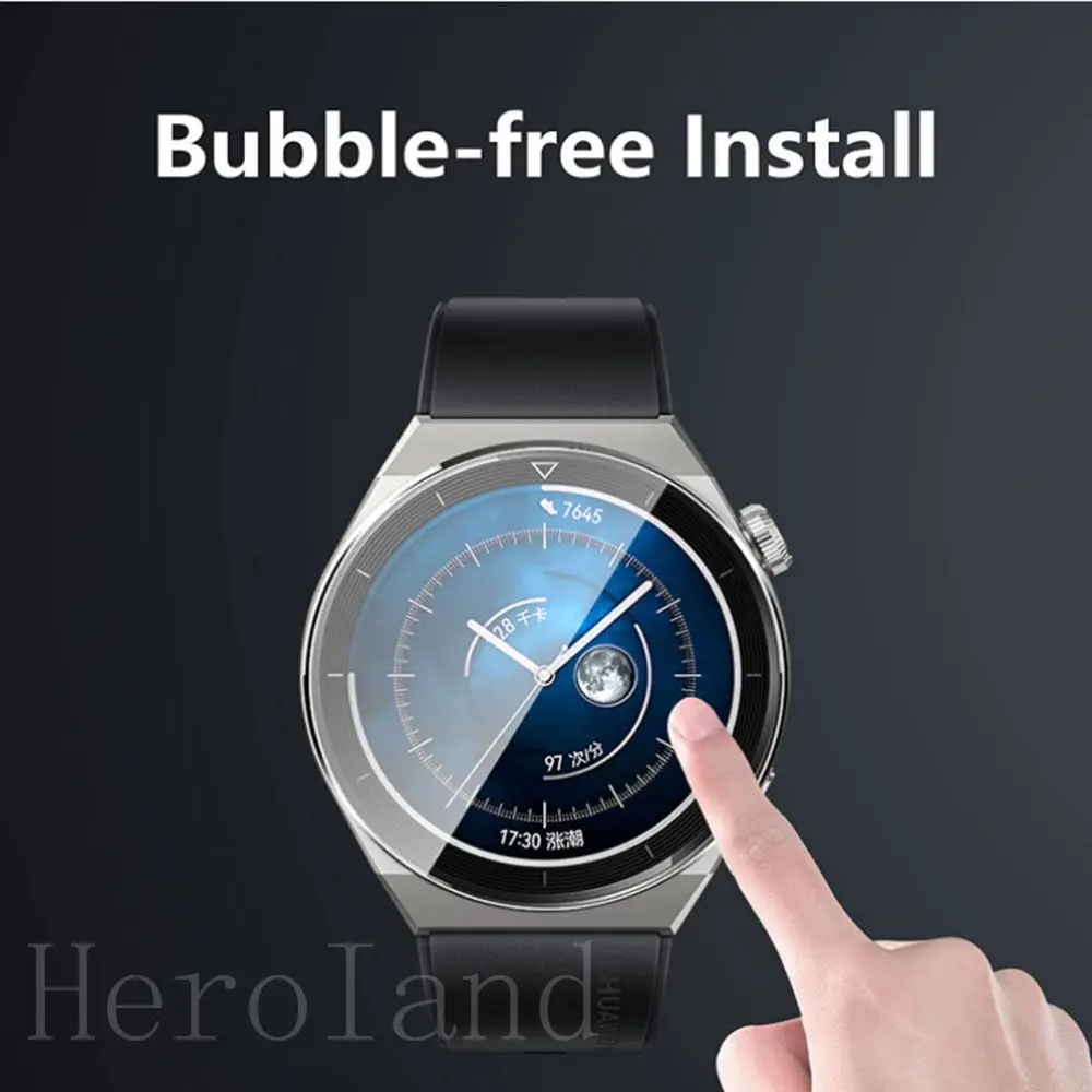 4pc/lot Tempered Glass Film For Huawei Watch GT 3 Pro 46mm Smartwatch GT3 Pro Screen Protector Protective Film Clear Accessories