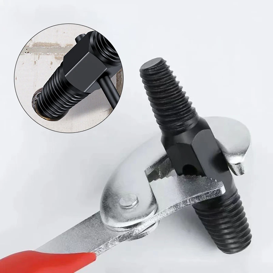 Universal Dual Head Faucet Valve Extractor, Suitable for 1/2' 1/4' Broken Screw Extractor, Bolt Disassembly Tool