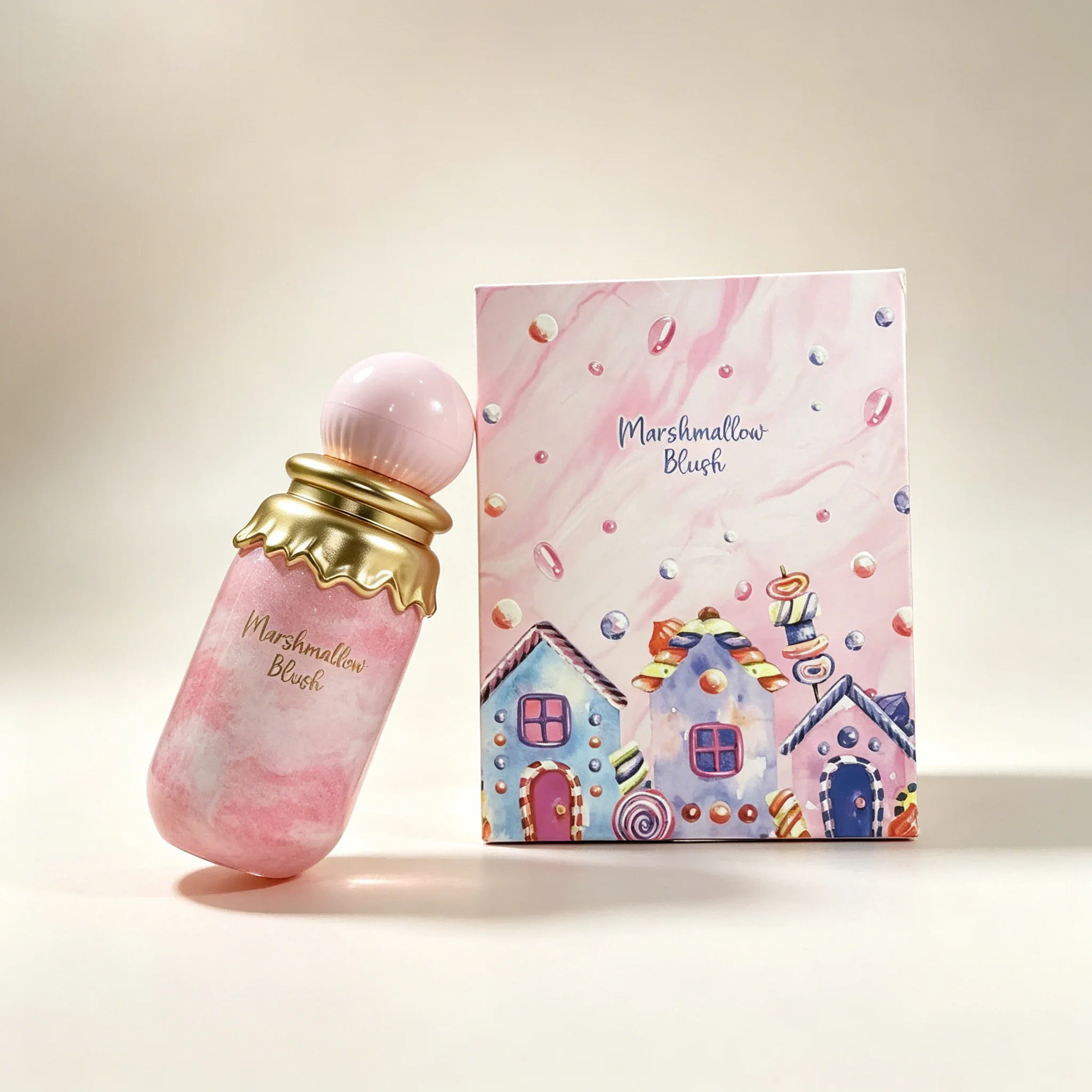 

Paris Corner Marshmallow Blush Women's Perfume - Creamy Puff & Soft Berry Notes, Ideal Gift for Candy Lovers