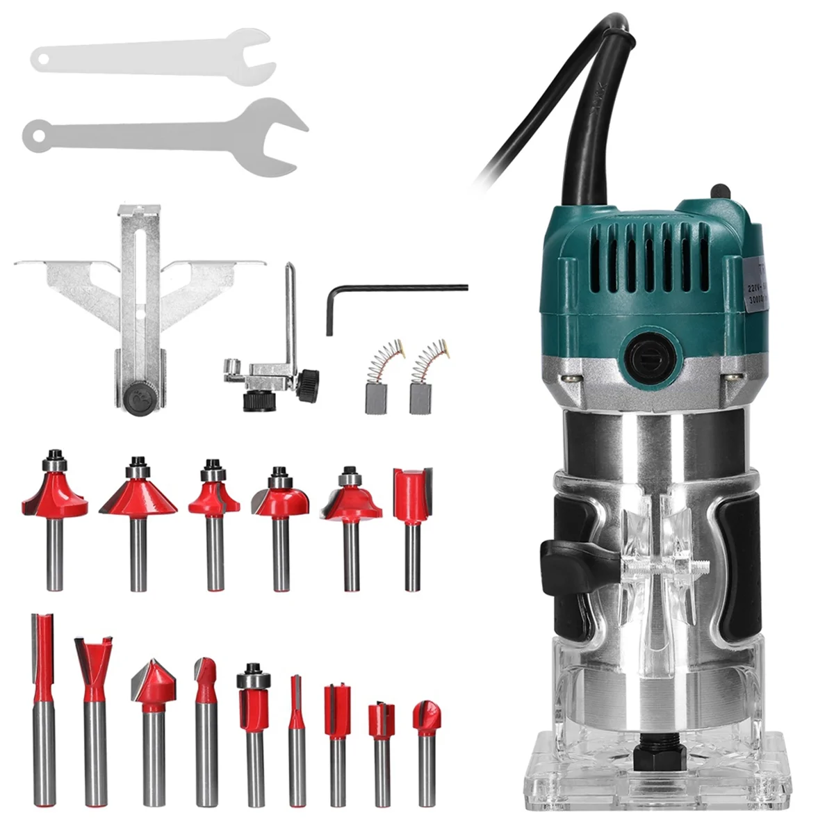 Router elettrico per legno Trimmer Lavorazione del legno Fresatura Incisione S Strumenti di vendita calda ge Spina UE