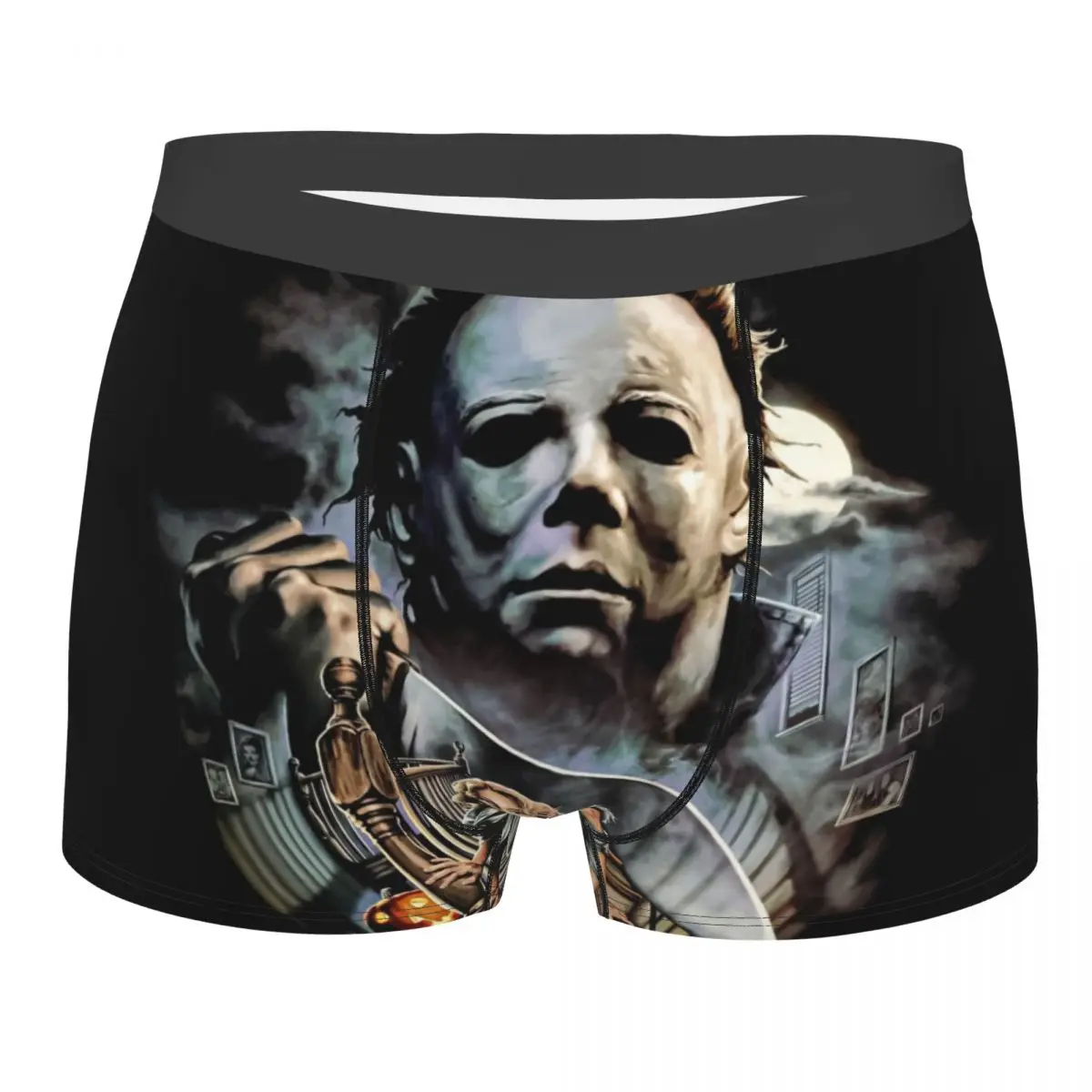 Michael Myers Knives Halloween Scary Movie Underwear Male Print Custom Boxer Shorts Panties Briefs Breathable Underpants