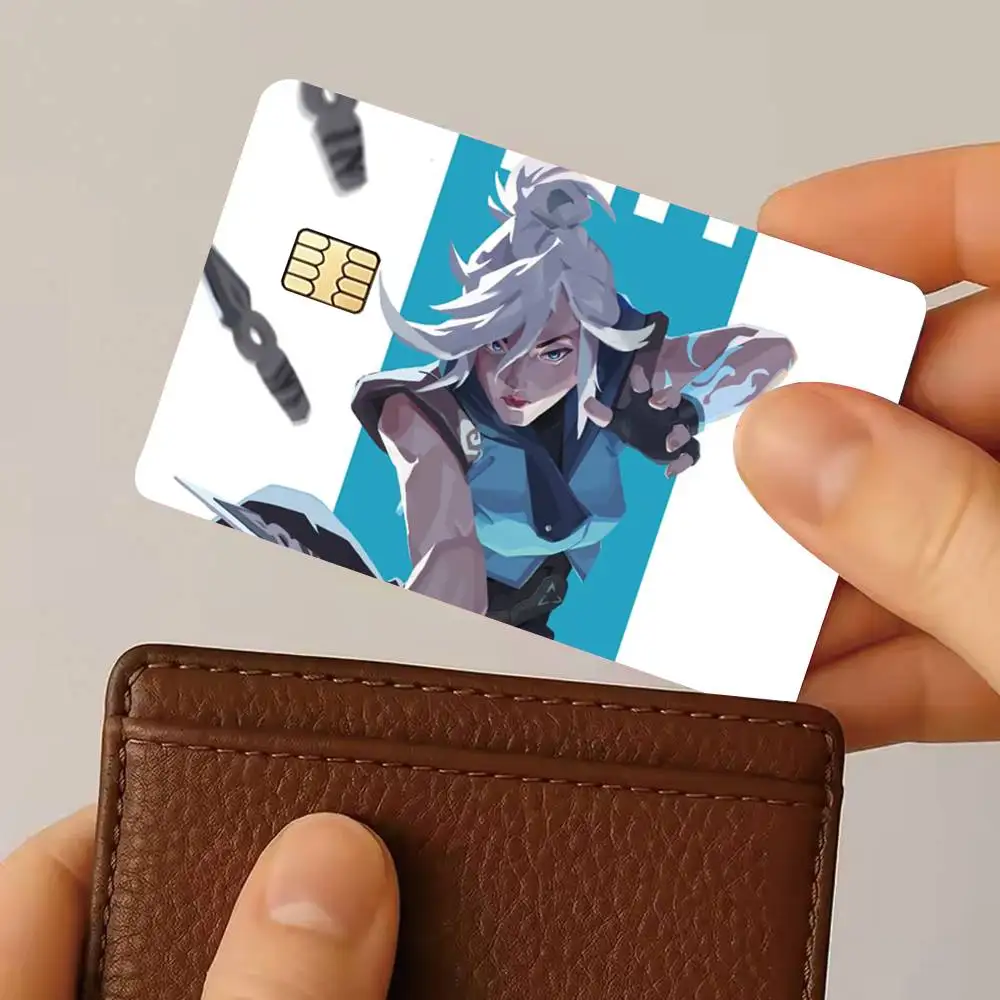 Game Valorants Jeff Credit Card HD Stickers Game Card Decal Small Chip Waterproof Sticker Gift