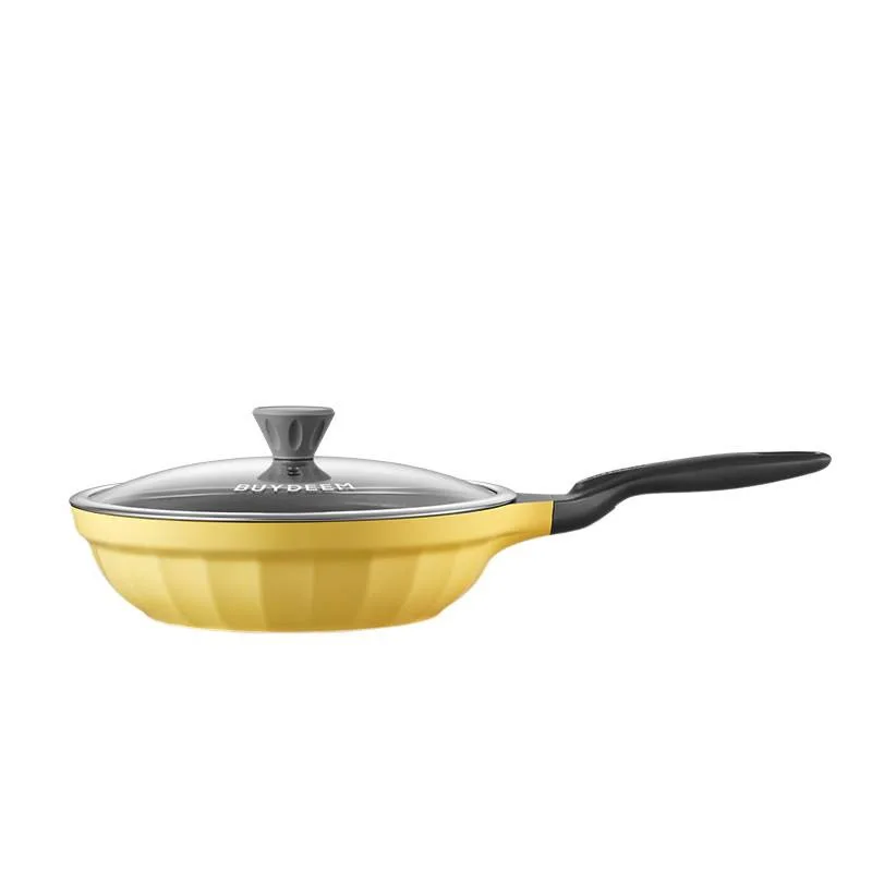 

Non-stick, pan, frying pan, household, steak, deep fry, stir fry, induction cooker